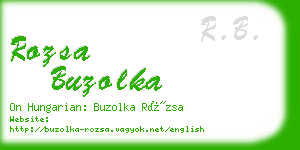 rozsa buzolka business card